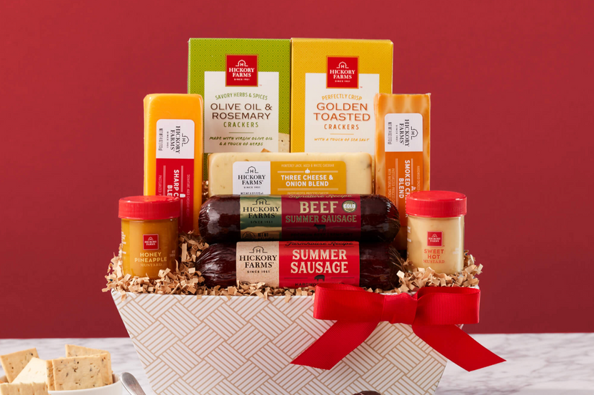 Gourmet Sausage and Cheese Baskets by Breevello