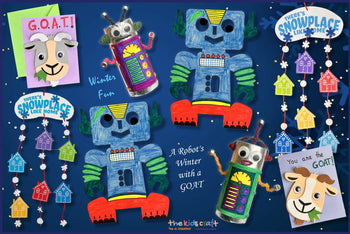 A Robot's Winter with a GOAT, DIY Kids Arts & Crafts Kits (Ages 3-9)