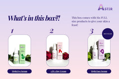 Aster Anti-Aging Skincare Gift Set | 6 Full-Size Vegan & Organic Products