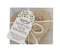 Save The Date Wooden Magnet Invitations