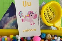 Kinetic sand
Hands on play, playdough
unicorn fun
learn and grow
skill builders 
learn about letters and numbers
sensory bin