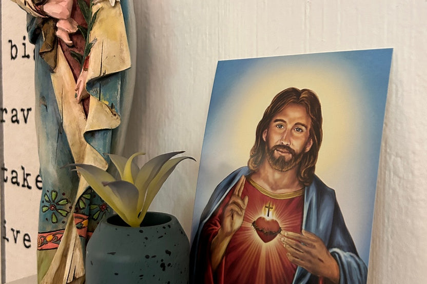 Free Sacred Heart 5x7 Holy card