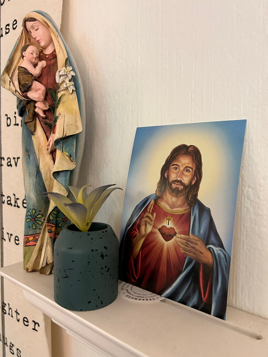Free Sacred Heart 5x7 Holy card