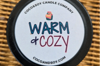 Candle Hand-poured and artisan-made, this candle fills your space with warm, grounding fragrance. Coco & Soy is one of our local artisans.