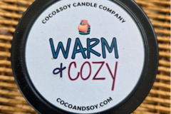 Candle Hand-poured and artisan-made, this candle fills your space with warm, grounding fragrance. Coco & Soy is one of our local artisans.