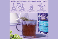 Give the Tea Lover in your life the gift of Laki's Dreamy Night Herbal Tea Gift Set - featuring our calming artisan tea blend.