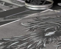 Our November 2025 Art Box, will include the drawings, Bad Hair Day and Sparta Bridge.  Come and get dirty with us and create.