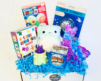 • Pop-Up Squirrel  •Tumblin Astronauts   •Llama bubble pop  •Noodlies • Fruit Mochis  • Magnetic Slides •Plush Squishmallows 
Fidget box