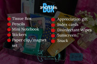 Teacher classroom supplies,back to school, school supplies, teacher appreciation gifts, teacher survivial kit