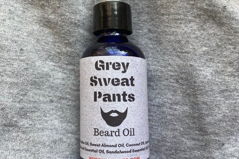 Grey Sweat Pants Beard Oil