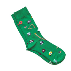 Green Billiards Sock - Men's