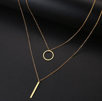 ALPHA Tarnish-free Gold|Silver Layered Necklace