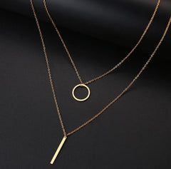 ALPHA Tarnish-free Gold|Silver Layered Necklace