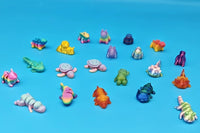 3d toys figures in a Christmas advent calendar. Great mystery box for boys and girls. 12 pieces in each box, all different. Stocking stuffer
