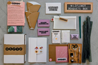 Torn Paper Art Craft Box with Tool Kit