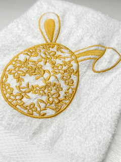 Easter Egg Embroidered Towel
