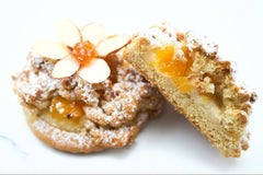 Apricot Cloud French Pastry at home baking kit featuring airy French pastry filled with vanilla pastry cream and apricot.