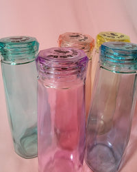 Beetlejuice inspired "Buy More Crystals" Glass Water Bottle - New Discounted Price!