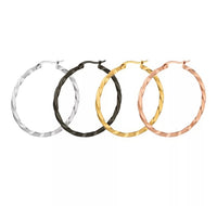 CATALINA Twist Hoops 18K Gold Plated