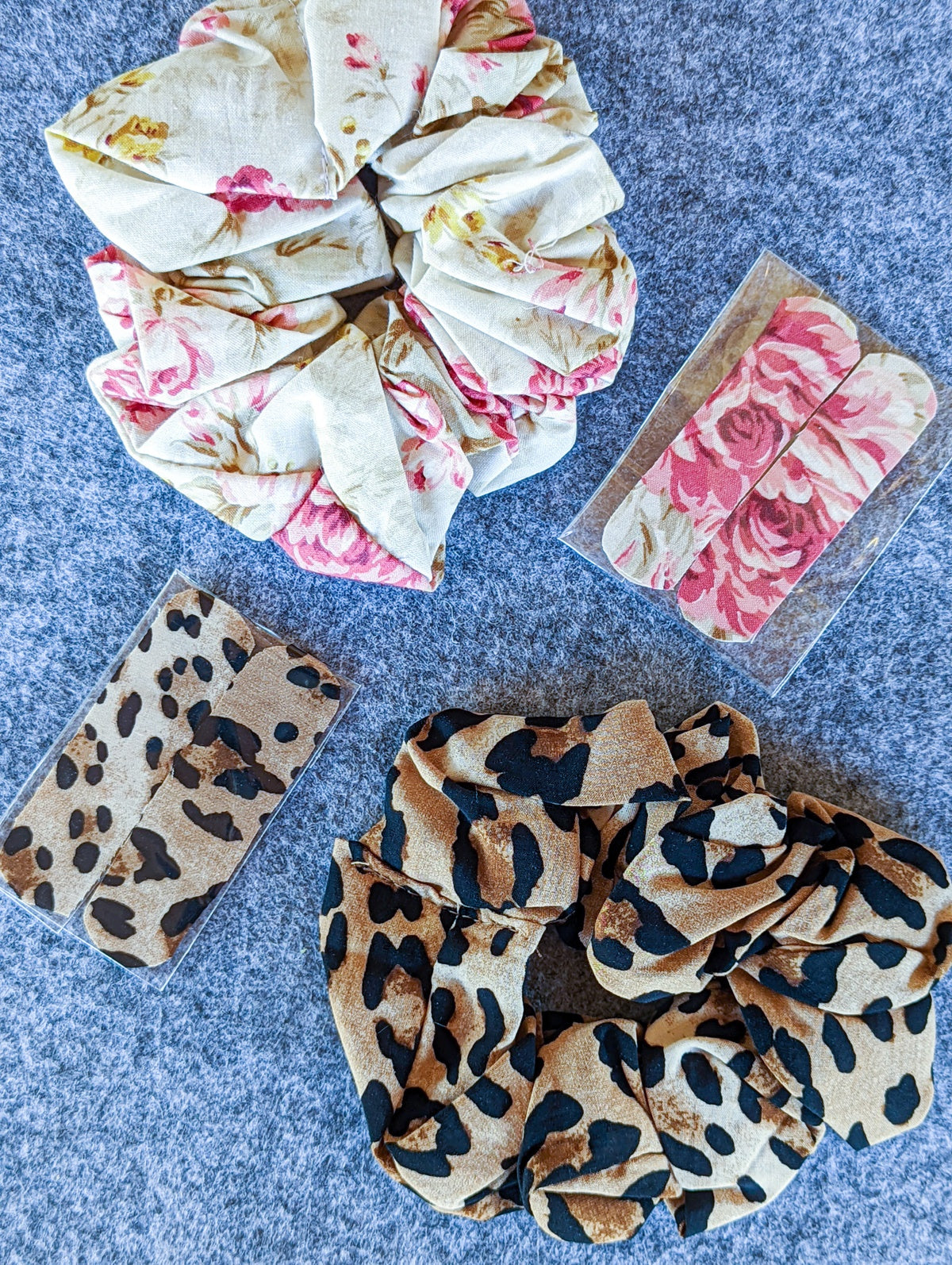 Handmade Scrunchie & Band Aid Set