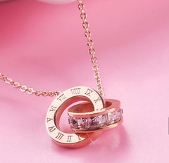 ROMAN ♡ AAA CZ Titanium Steel Tarnish free Necklace