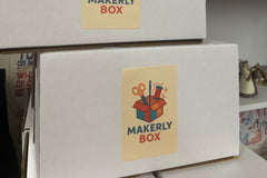 Each box is filled with high quality cotton fabric, a pattern and notions to complete the projects.  There is extra in each box.
