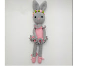 Baby Handmade RabbitCrochet Plush Toy in  Following Box