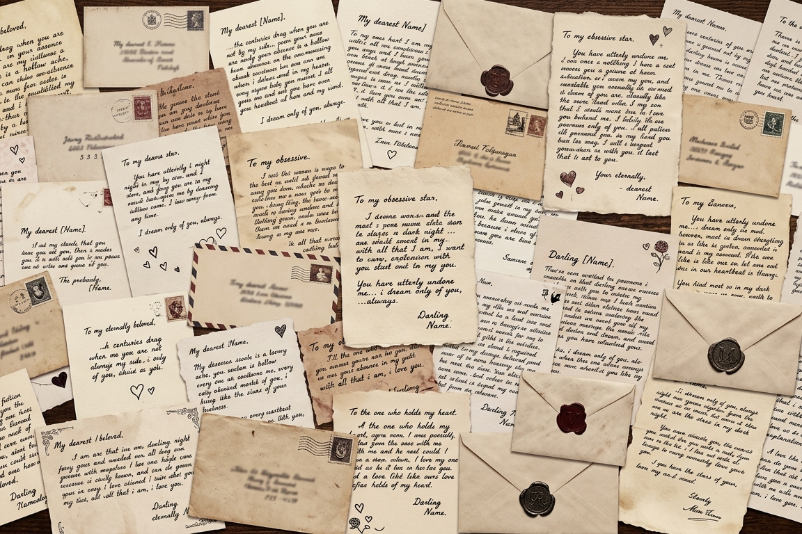 Inked Desires: Monthly Handwritten Love Letters from Fictional Men