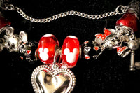 Vintage Mickey Mouse Charm Bracelet Gift Set