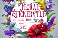 The All Floral Sticker Club by Violette Stickers