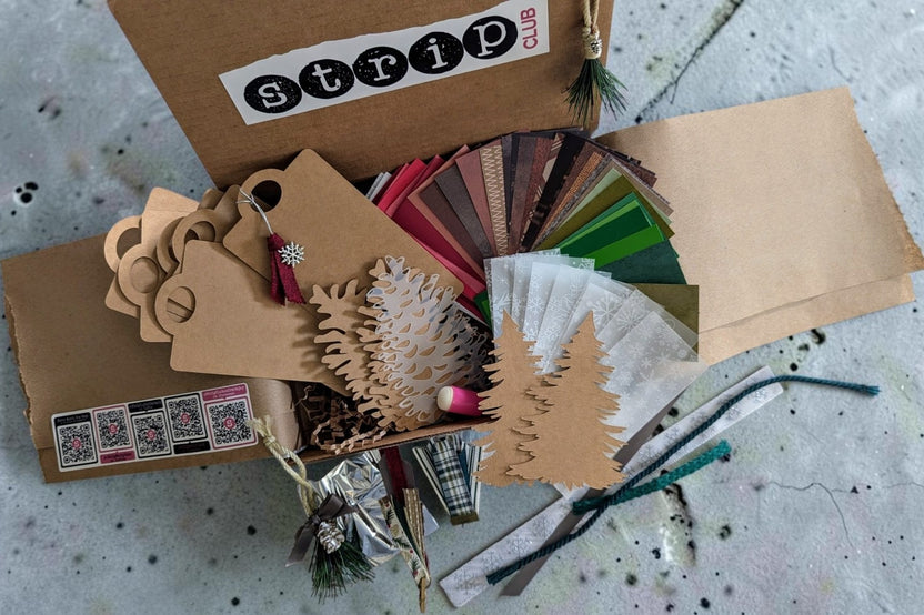 Torn Paper Art Craft Box with Tool Kit
