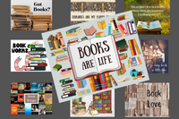 Who doesn't love books?  My book postcards are some of the most popular.  Each month, you will receive at least one book postcard.