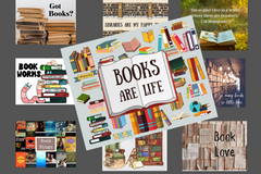 Who doesn't love books?  My book postcards are some of the most popular.  Each month, you will receive at least one book postcard.