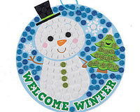 Snowman Glitter Mosaic