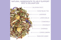 Give the Tea Lover in your life the gift of Laki's Dreamy Night Herbal Tea Gift Set - featuring our calming artisan tea blend.