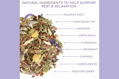 Give the Tea Lover in your life the gift of Laki's Dreamy Night Herbal Tea Gift Set - featuring our calming artisan tea blend.