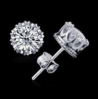 ROYAL ♡  925 Sterling Silver AAA Cubic Zirconia Diamond Stud Earrings