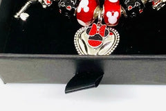 Vintage Mickey Mouse Charm Bracelet Gift Set