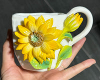 Dreamcloud Modern Floral Ceramic Tea and Coffee Set