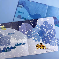 冬日第一场雪《老虎，下雪啦》