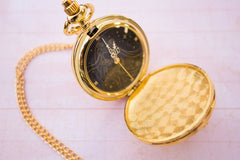 Sailor Moon Brooch Pocket Watch - Gold