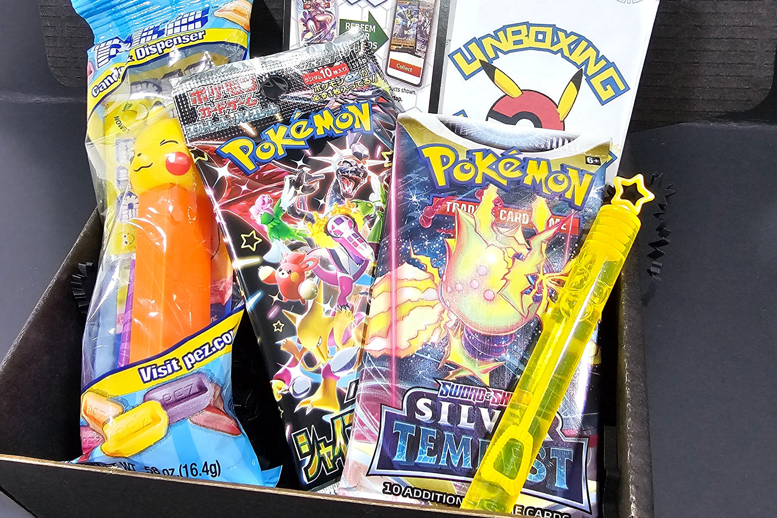 how do i buy pokemon cards Card Subscription Box - Value up to $125 Deck Name:Draconic Destruction 002-048 Madam Mim - MD5