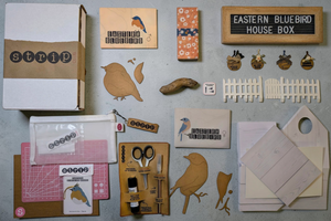 Torn Paper Art Craft Box with Tool Kit