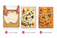 Garden Focaccia - DIY Artisan Bread Baking Kit by CrumbleCrate