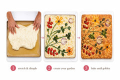 Garden Focaccia - DIY Artisan Bread Baking Kit by CrumbleCrate