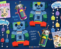 The Kids Craft Holiday Gift Bundle - 6 Festive DIY Craft Kits for Kids, Ready-to-Gift Christmas Craft Kit (Ages 3–9)