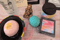The bath bombs featured in our I Am boxes are handmade with high quality simple, vegan ingredients meant to Moriah the body