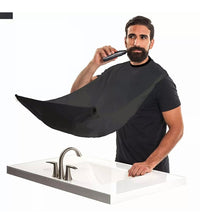 50% off Men Facial Hair Beard Trimmings Catcher Whiskers Bib Shaving Apron Cape Cloth Kit (2 suction cups included) | Father | Barber |