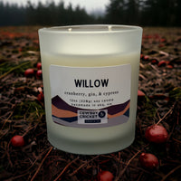 Willow Soy Candles and Melts - Cranberry, Gin, & Cypress - Taylor Swift Inspired