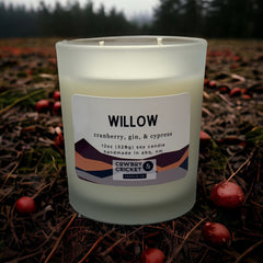Willow Soy Candles and Melts - Cranberry, Gin, & Cypress - Taylor Swift Inspired